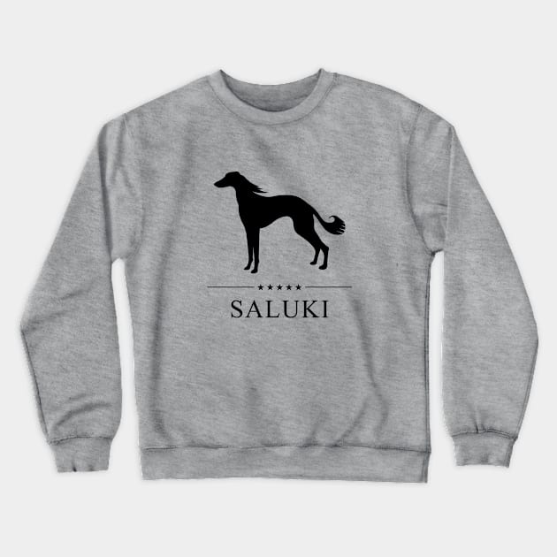 Saluki Black Silhouette Crewneck Sweatshirt by millersye